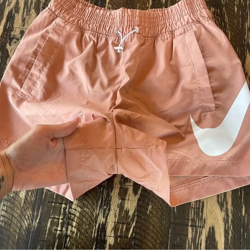 NIKE - Coral Swoosh Athletic Shorts - SMALL
